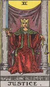 RWS_Tarot_11_Justice