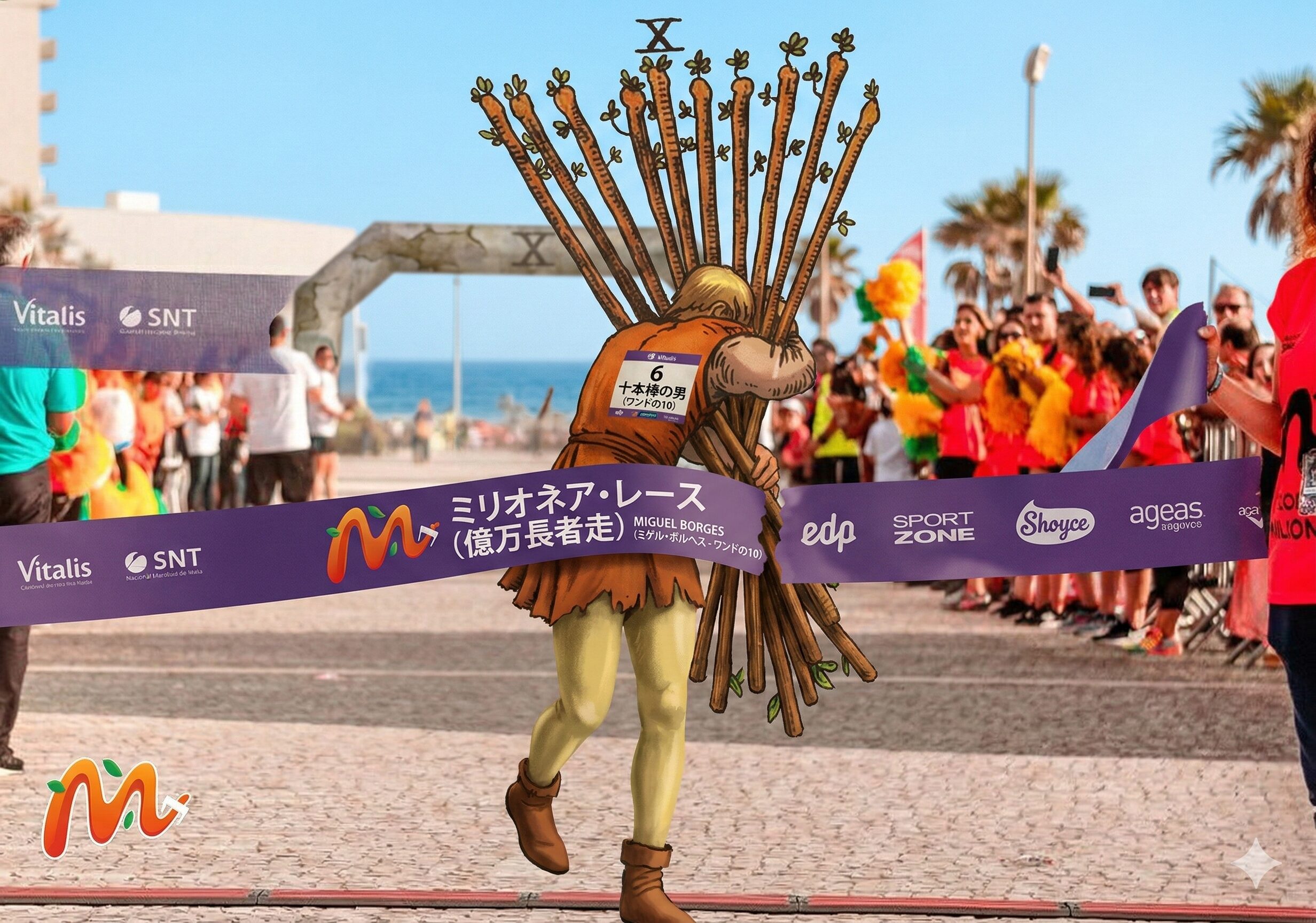 タロットカード ワンドの10